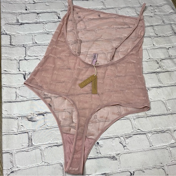Skims After Hours velvet logo thong bodysuit size 3X Orchid NWT - Picture 10 of 10